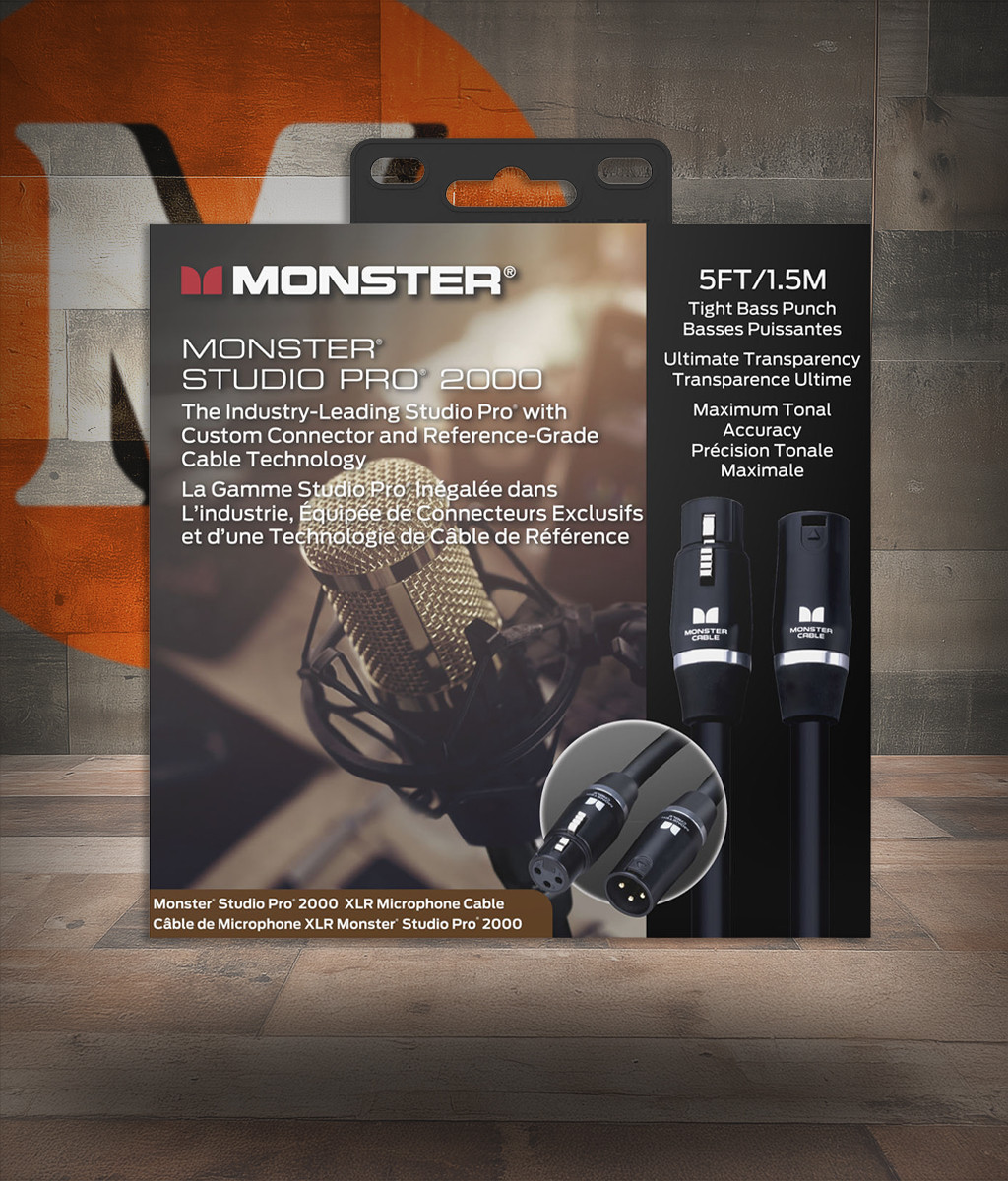 Monster Cable Studio Pro 2000 5' Mic Cable (SP2000-M-5WW-U) | Musician Madness