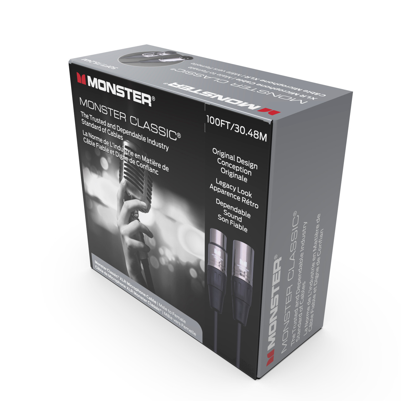 Monster CLAS-M-100WW Classic Microphone Cable 100' (CLAS-M-100WW-U) | Musician Madness