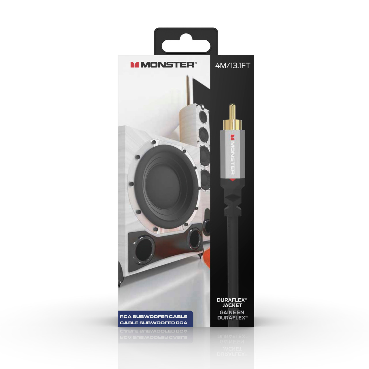 Monster 4 Meter RCA Subwoofer RCA Subwoofer audio connector Buy the Monster Cable 4 Meter RCA Subwoofer RCA Subwoofer Audio Connector (VME30042-U) at MusicianÂ…