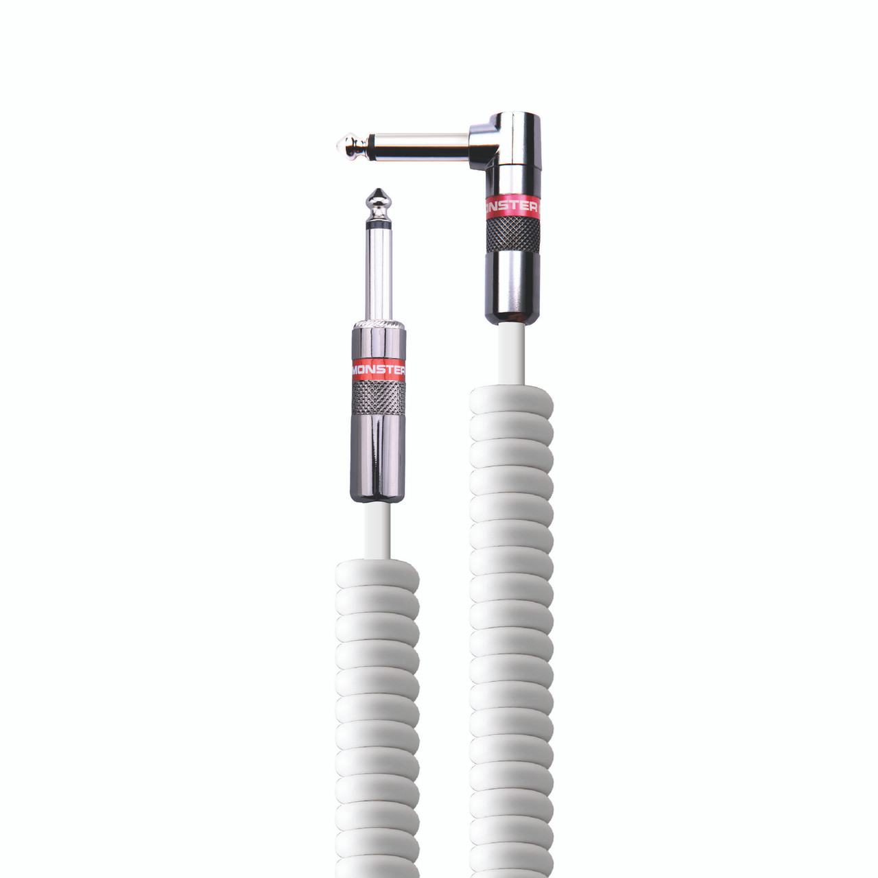 Monster CLAS-I-21ACWHWW Prolink Monster Classic 1/4" Instrument Cable 12 ft - Coiled. White (CLAS-I-21ACWHWW-U) | Musician Madness