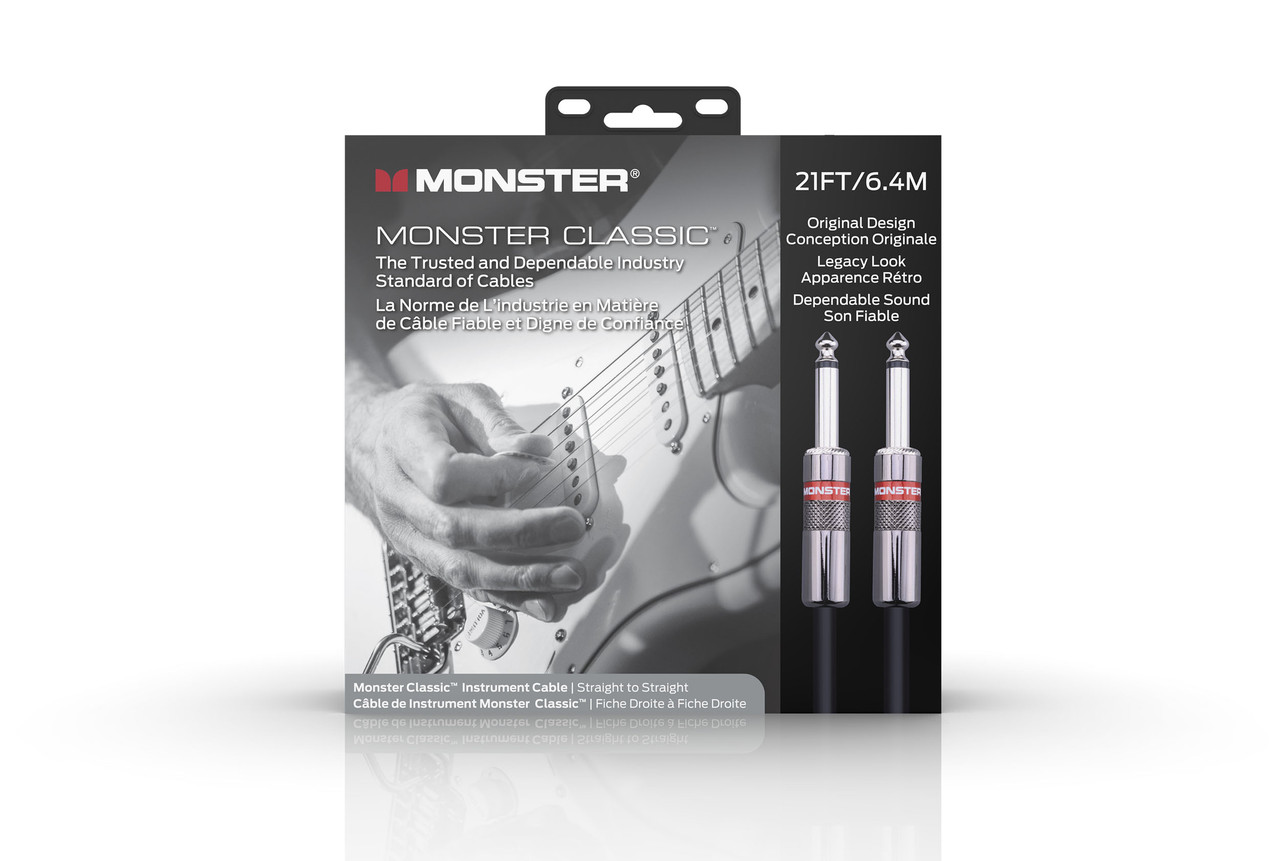 Monster Classic 21' Inst. Cble1/4" Straight to Straight Buy the Monster Cable Classic 21' Inst. Cble1/4" Straight To Straight (CLAS-I-21WW-U) at Musician MadnessÂ…