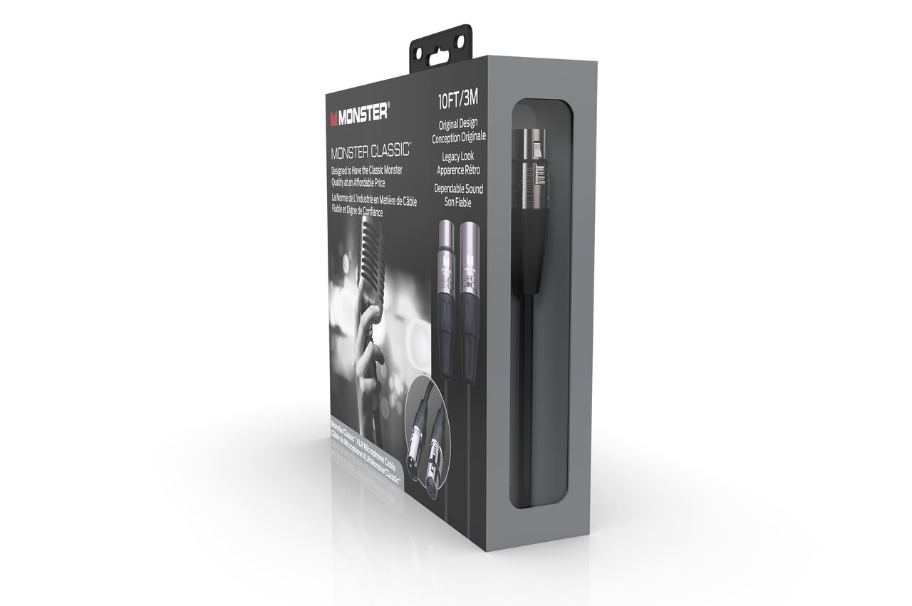 Monster CLAS-M-10WW Classic Microphone Cable 10' (CLAS-M-10WW-U) | Musician Madness