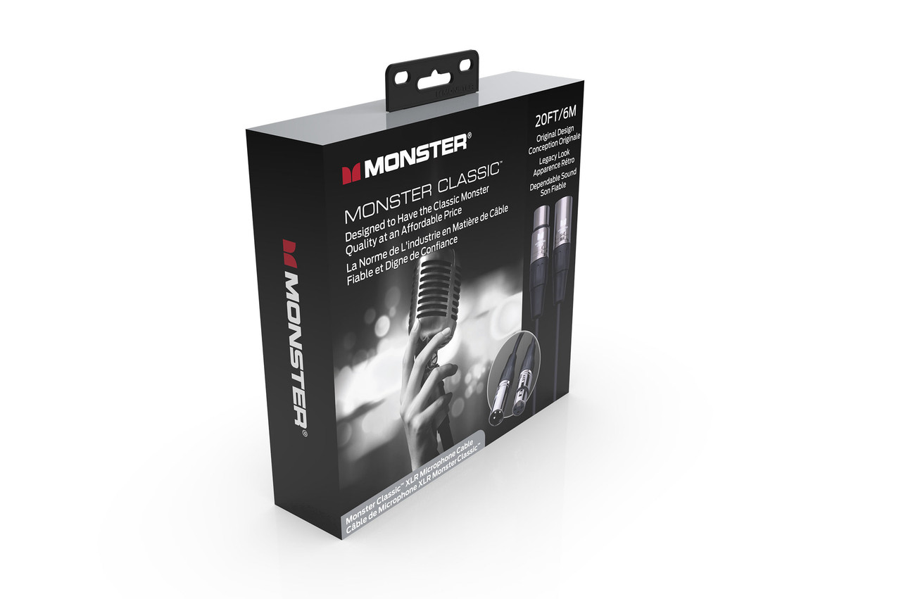 Monster CLAS-M-20WW Classic Microphone Cable 20' (CLAS-M-20WW-U) | Musician Madness