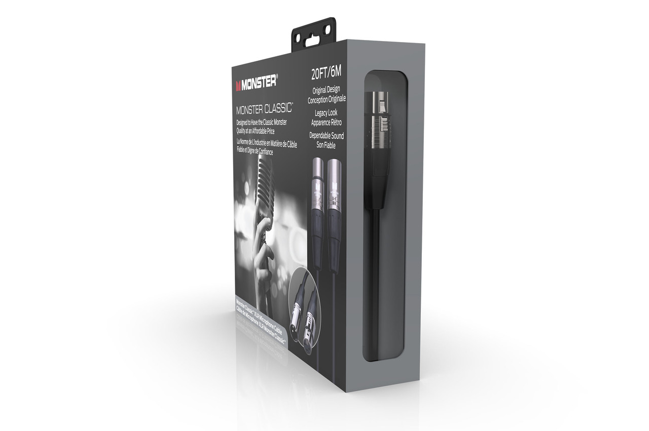 Monster CLAS-M-20WW Classic Microphone Cable 20' (CLAS-M-20WW-U) | Musician Madness
