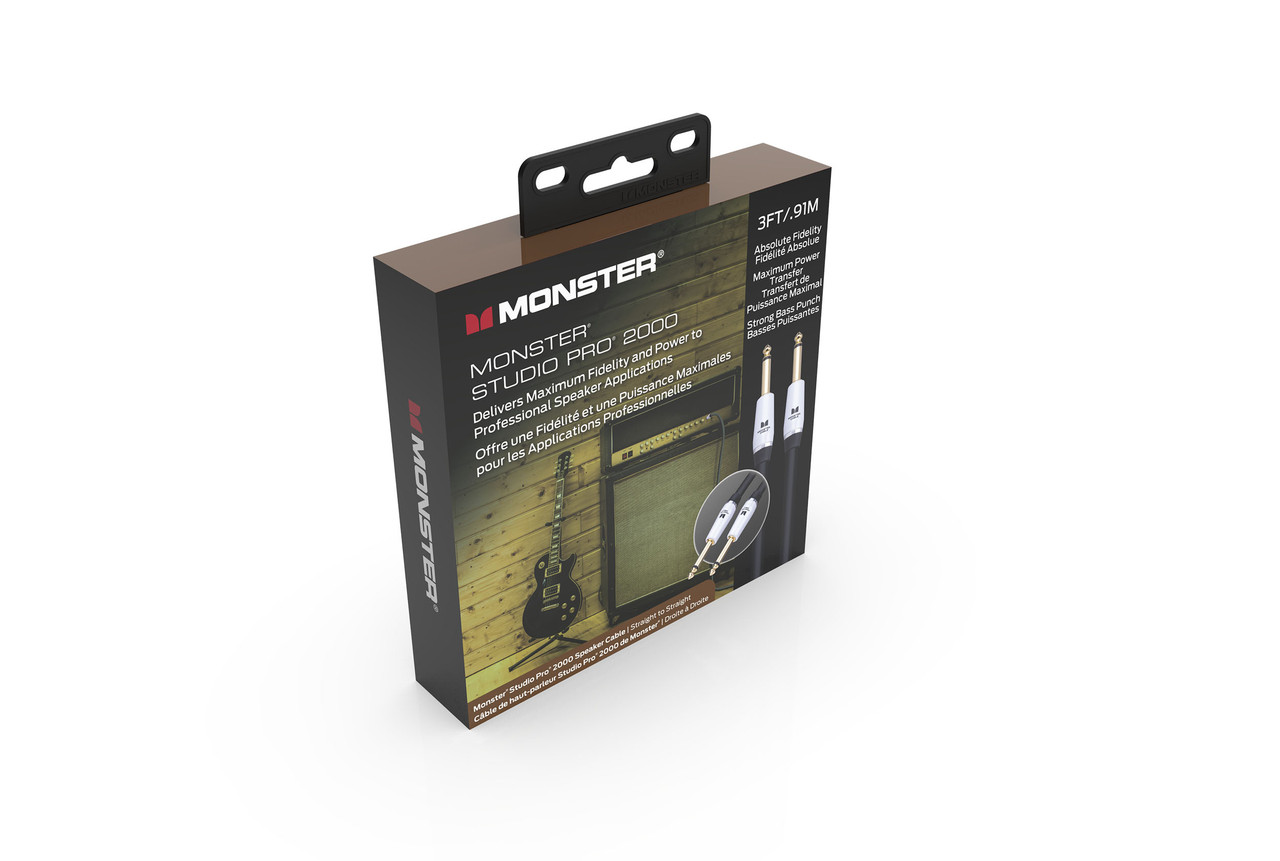 Monster SP2000-S-3WW Studio Pro 2000 Speaker Cable 3' (SP2000-S-3WW-U) | Musician Madness