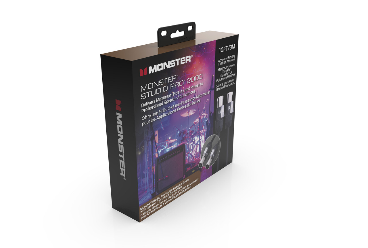 Monster SP2000-S-10SPWW Studio Pro 2000 Speak On Cable 10' (SP2000-S-10SPWW-U) | Musician Madness