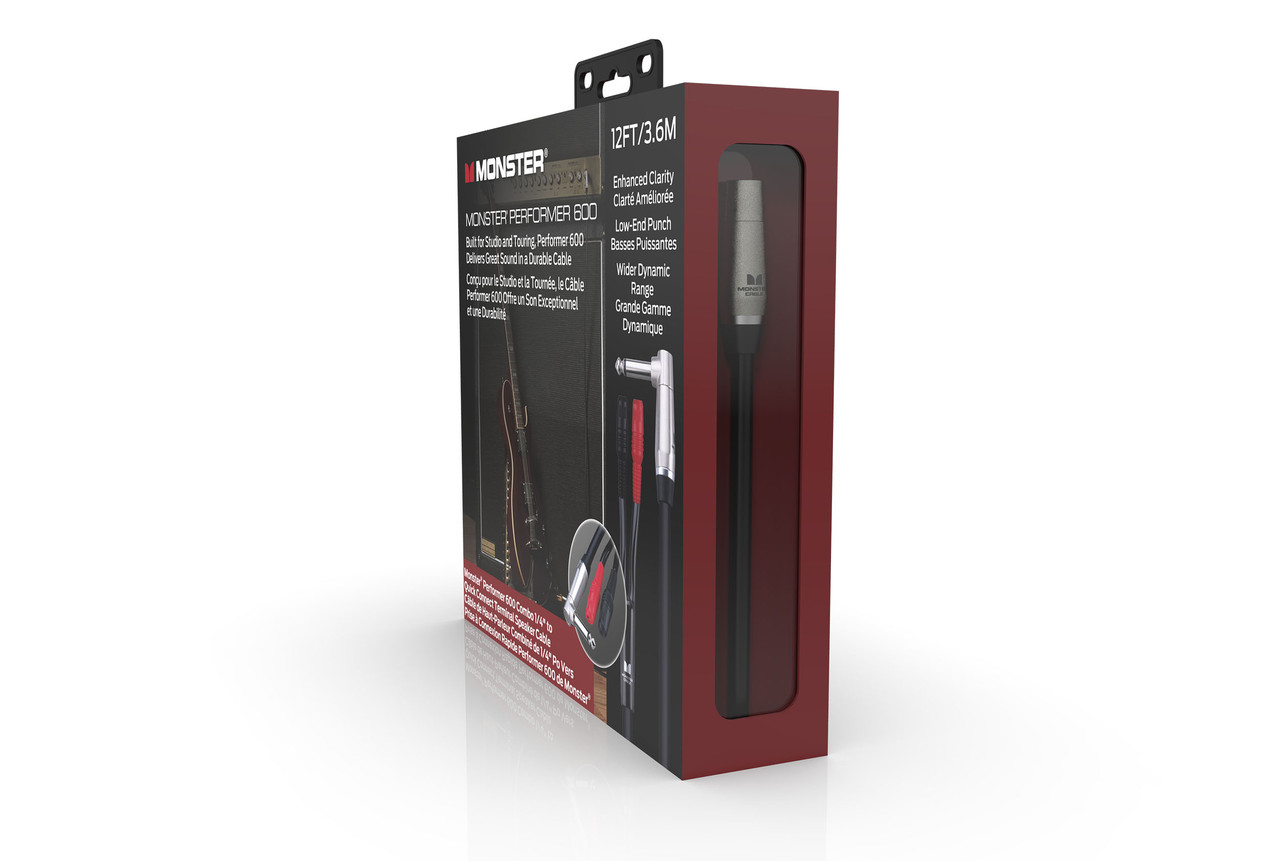 Monster P600-SC-12WW Performer 600 Combo Amplifier Cable 12' (P600-SC-12WW-U) | Musician Madness