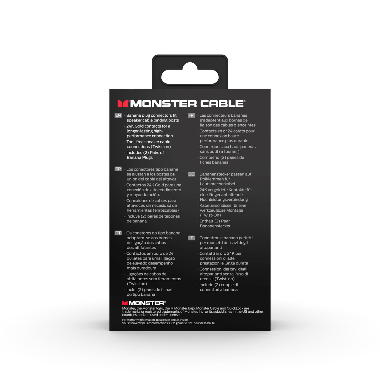 Monster XP Gold Banana Cnnectr2 Pair Quick Lock Connectors Buy the Monster Cable Xp Gold Banana Cnnectr2 Pair Quick Lock Connectors (VME30027-U) at Musician MadnessÂ…