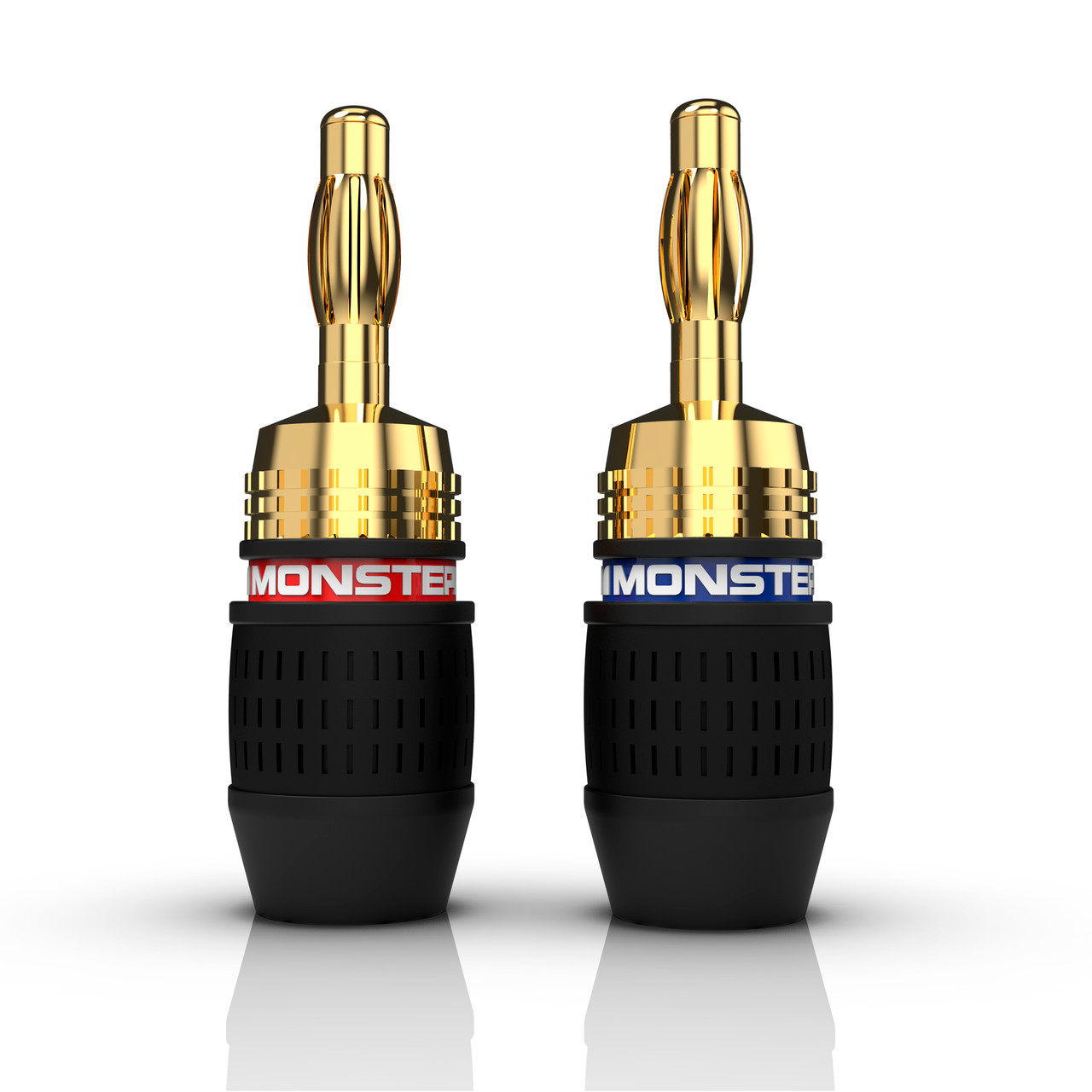 Monster XP Gold Banana Cnnectr2 Pair Quick Lock Connectors Buy the Monster Cable Xp Gold Banana Cnnectr2 Pair Quick Lock Connectors (VME30027-U) at Musician MadnessÂ…