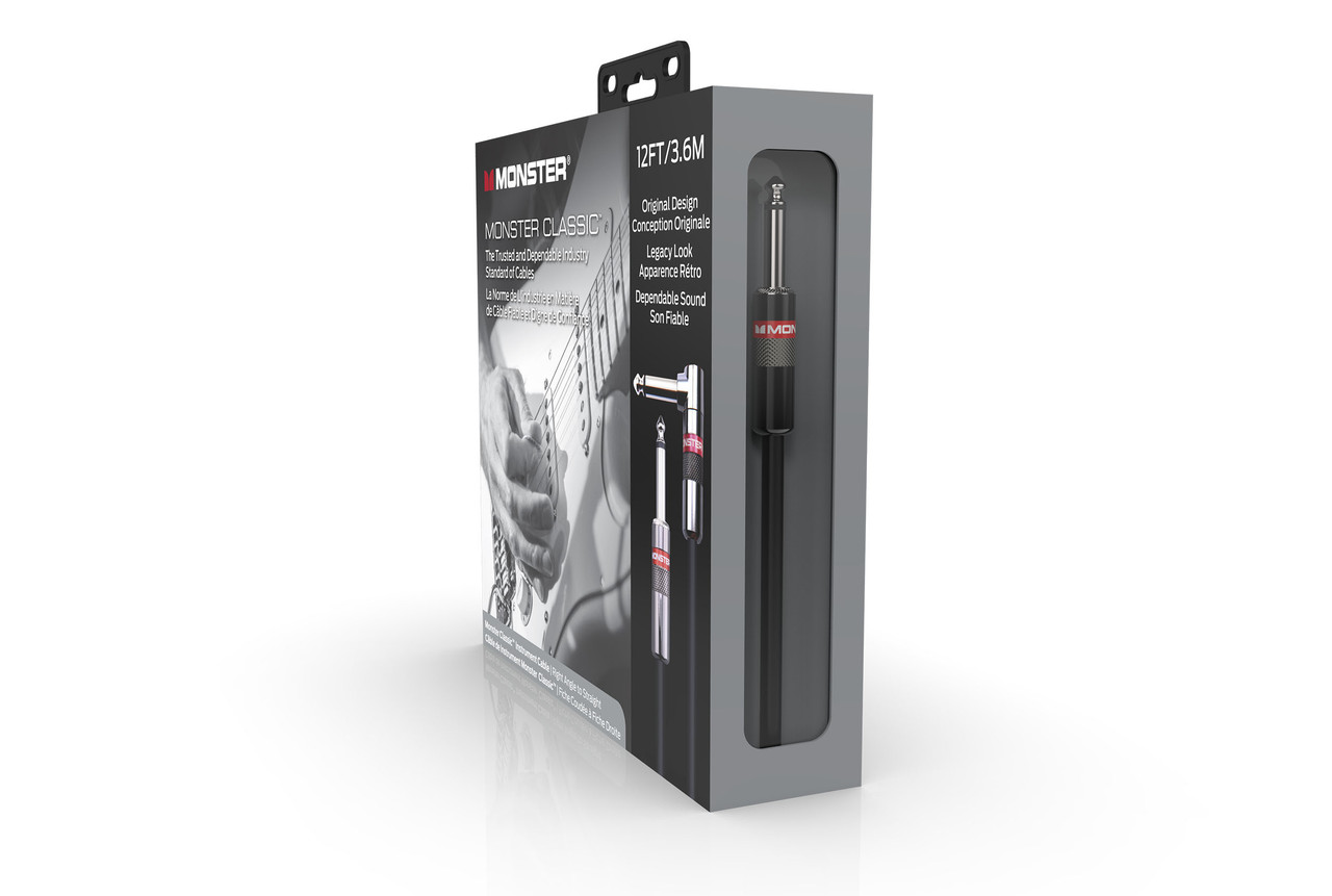Mnstr Clssic 12' R/A Inst. CblStraight to Right Angle Buy the Monster Cable Mnstr Clssic 12' R/A Inst. Cblstraight To Right Angle (CLAS-I-12AWW-U) at MusicianÂ…