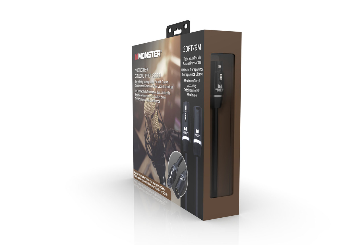 Monster SP2000-M-30WW Studio Pro 2000 Microphone Cable 30' (SP2000-M-30WW-U) | Musician Madness