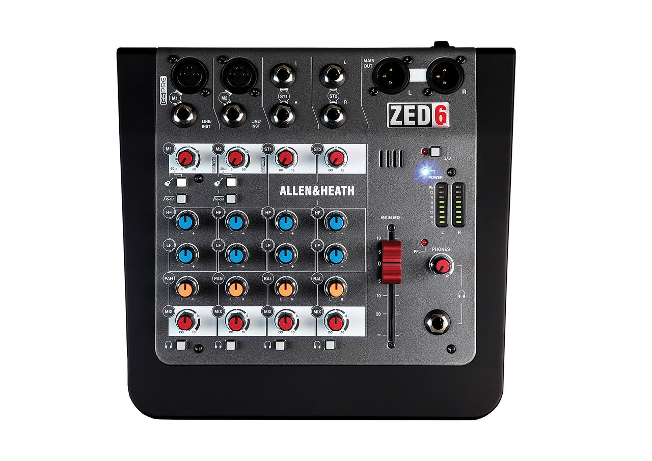 Allen & Heath ZED-6 Mixer (ZED6-U) | Musician Madness