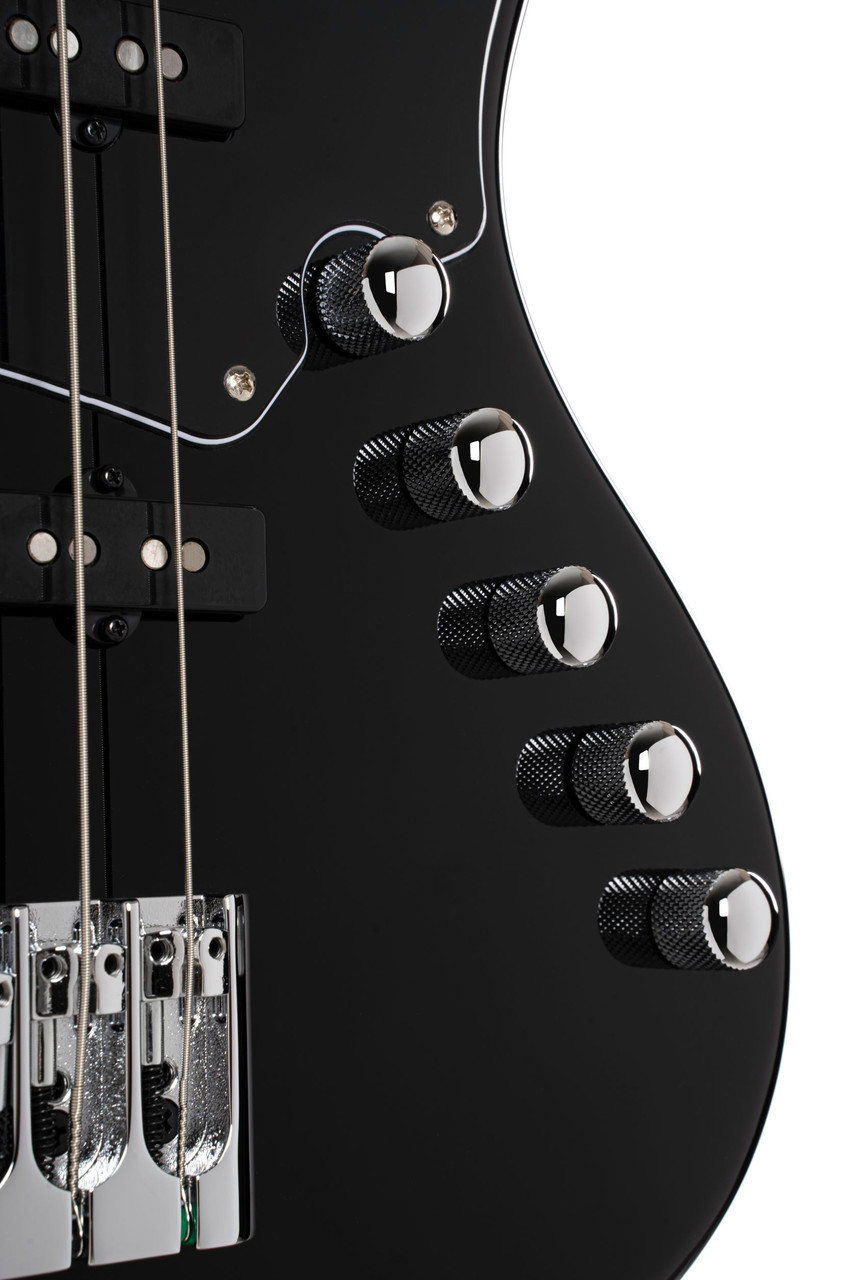 Cort NJS4BK Elrick NJS 4 Bass Guitar - Black (NJS4BK-U) | Musician Madness