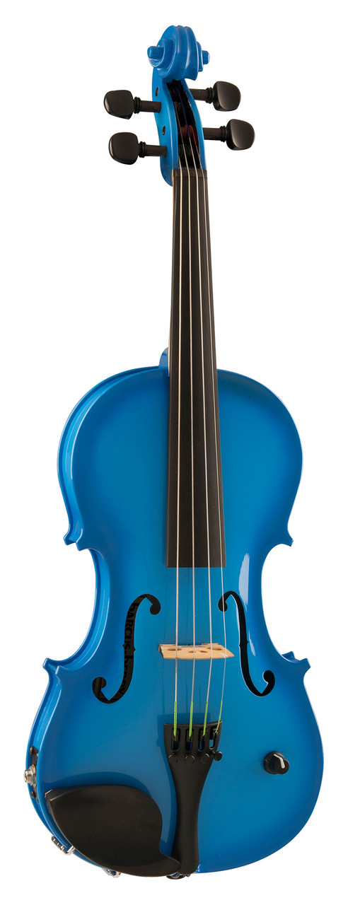 Barcus Berry BAR-AEVB Vibrato AE Series Acoustic-Electric Violin. Blue (BAR-AEVB-U) | Musician Madness