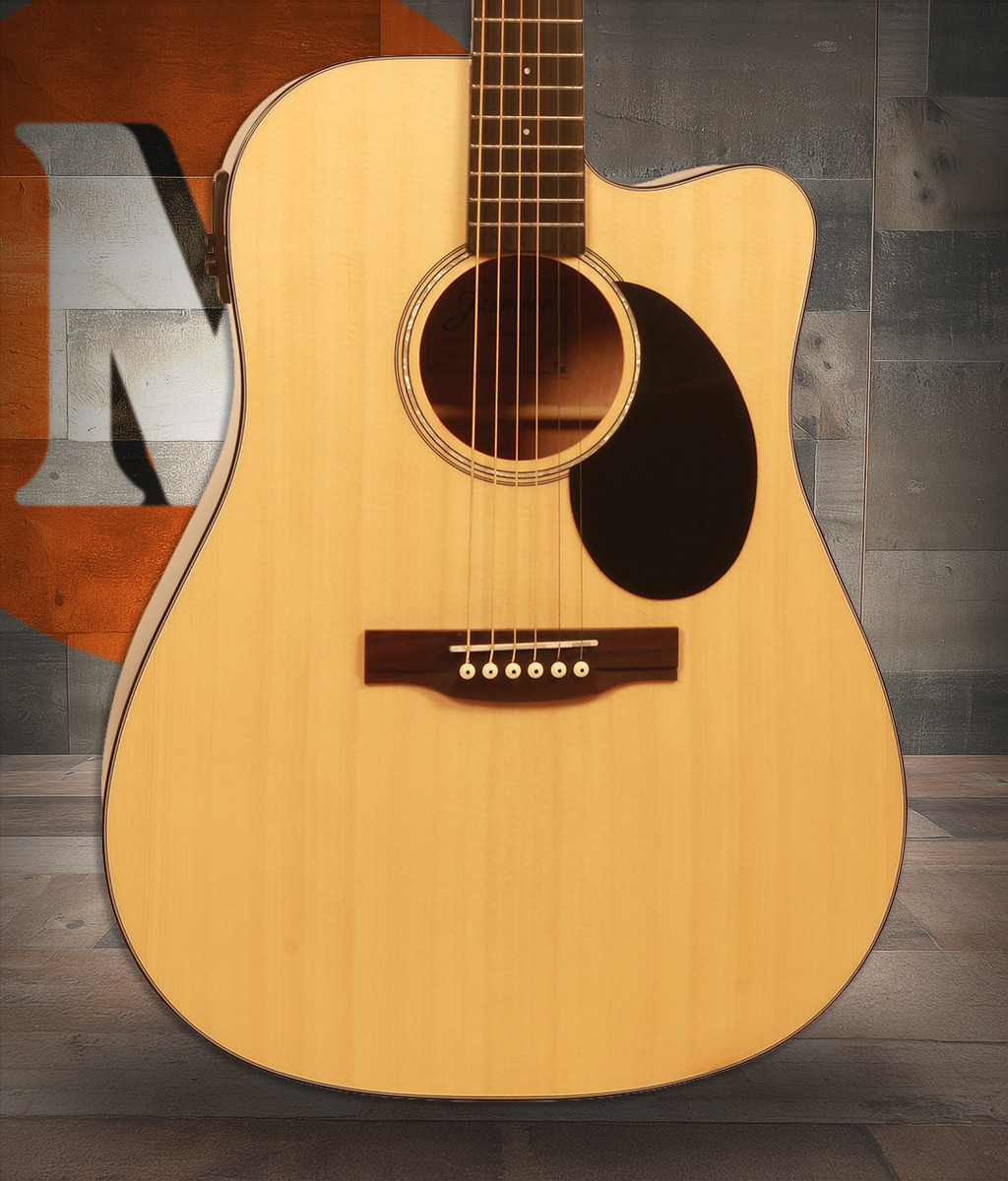 Jasmine JD39CE-NAT Dreadnought Acoustic Electric Guitar - Natural Finish (JD39CE-NAT-U) | Musician Madness