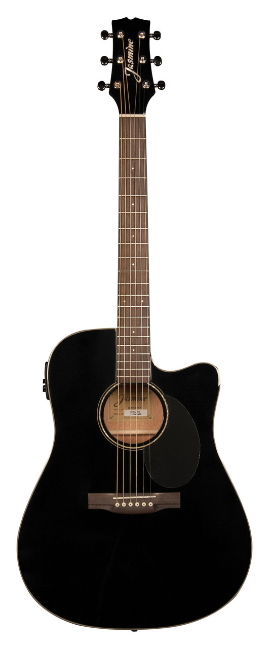 Jasmine JD39CE-BLK Dreadnought Acoustic Electric Guitar â€“ Black