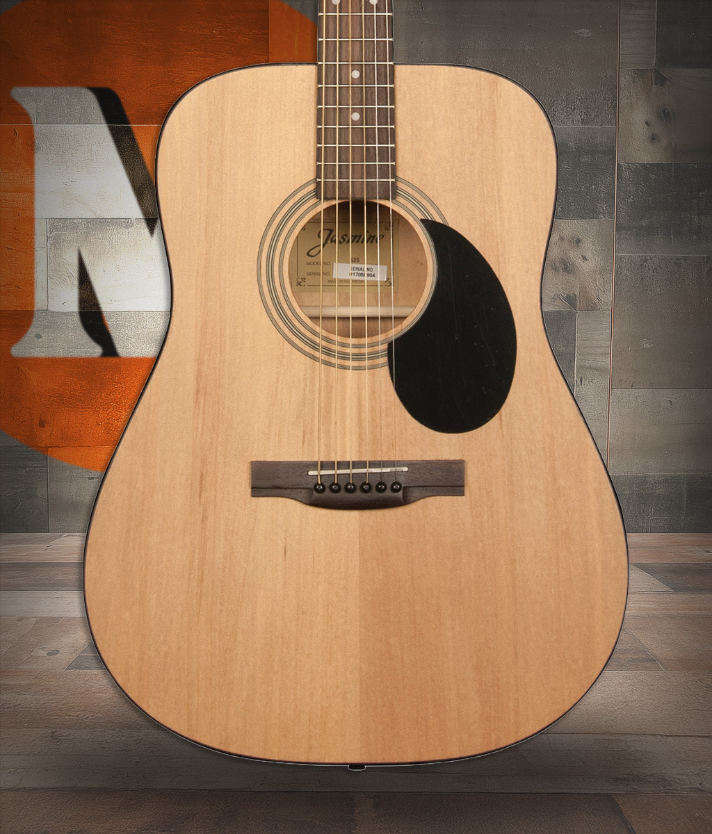 Jasmine S35 Dreadnought Acoustic Guitar â€“ Natural Finish (S35-U