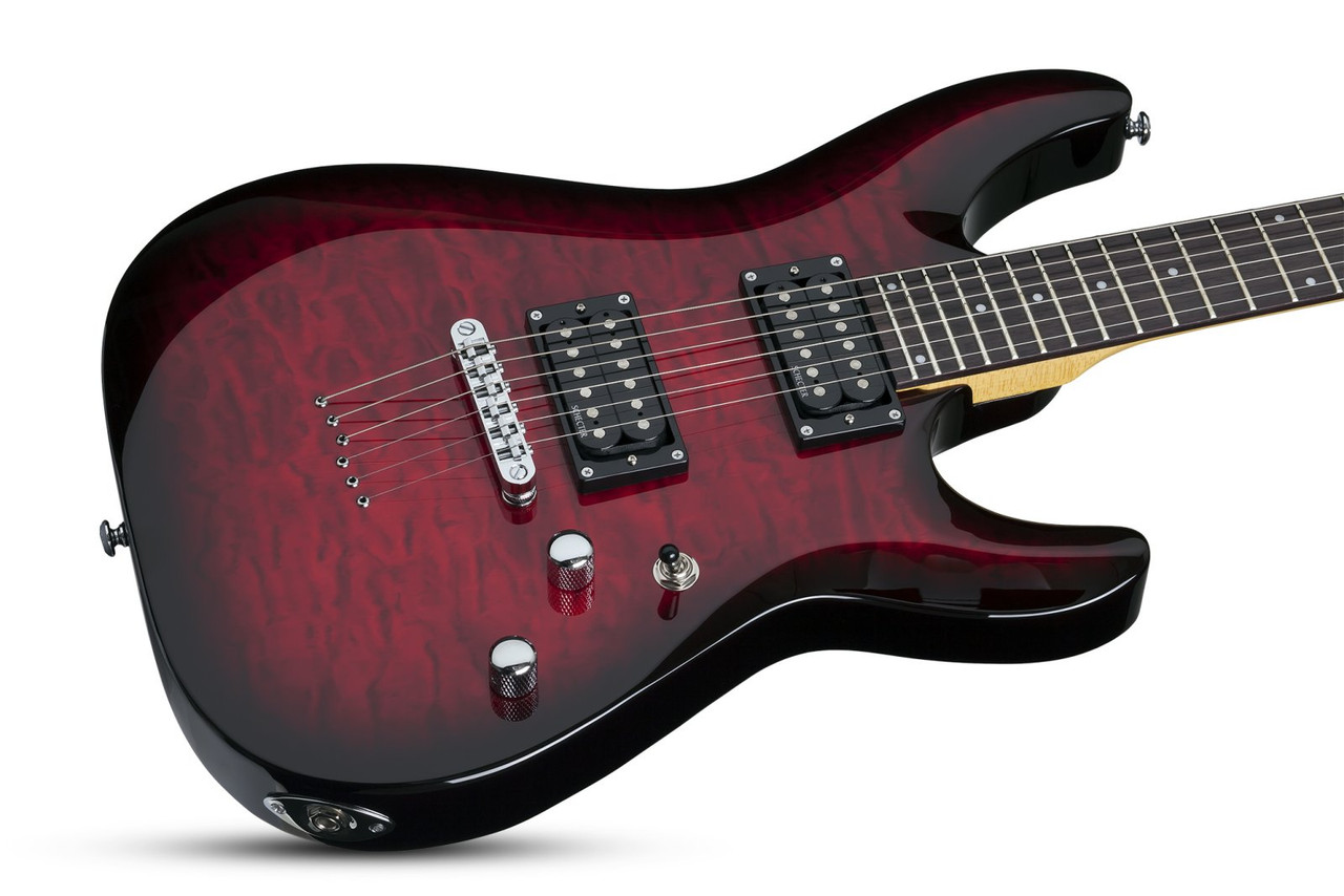 Schecter C-6 Plus - See-Thru Cherry Burst (447)