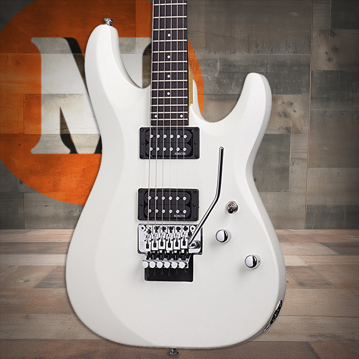 Schecter C-6 FR Deluxe - Satin White (435)