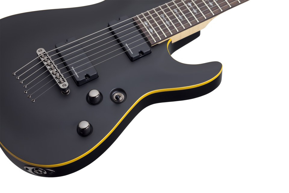 Schecter Demon-7 - Aged Black Satin (3662)