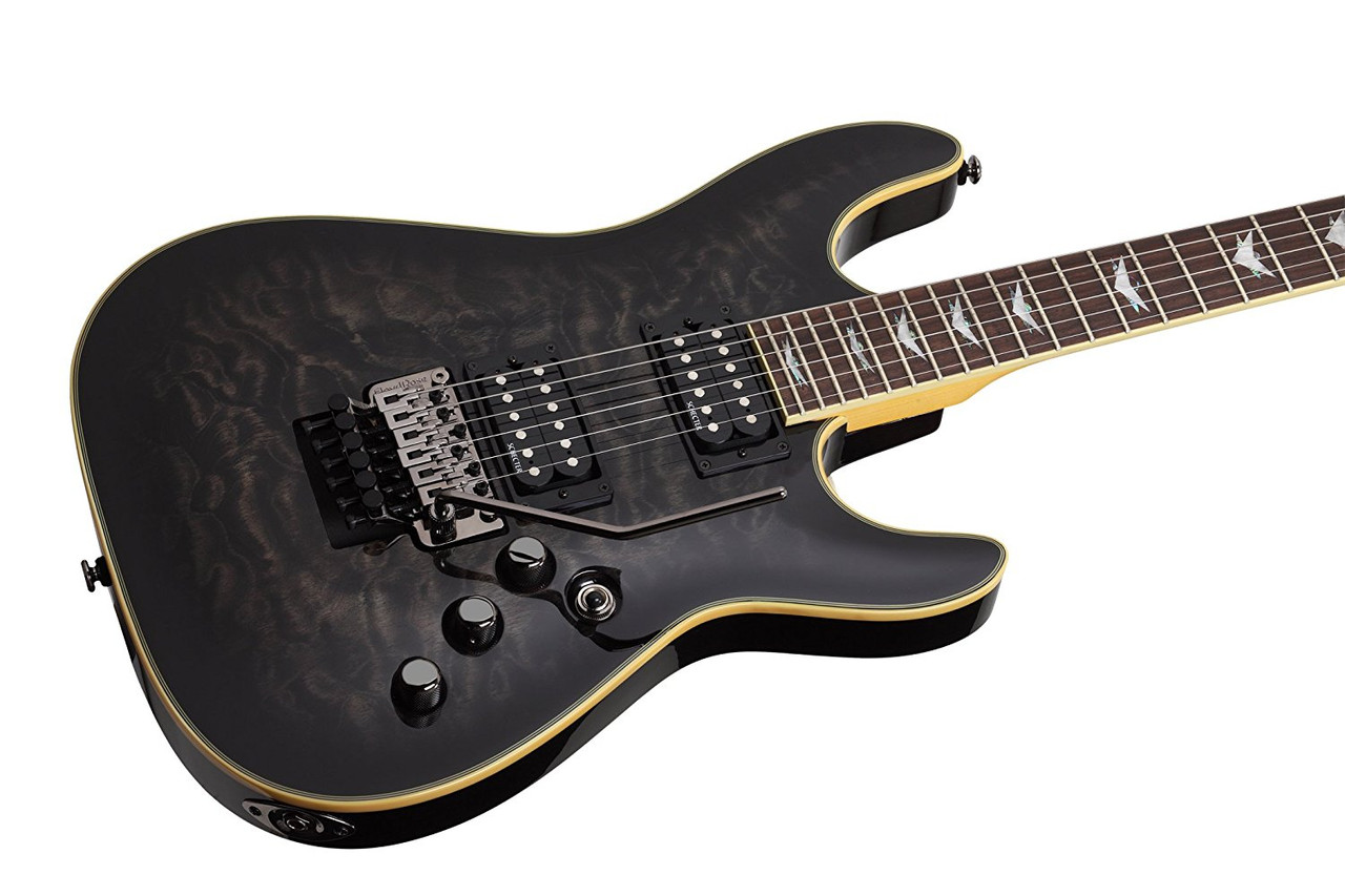 Schecter Omen Extreme-FR - See-Thru Black (STBLK) (2027)