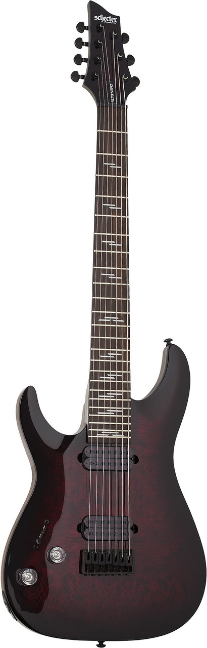 Schecter Omen Elite-7 LH - Black Cherry Burst (2461) | Musician Madness
