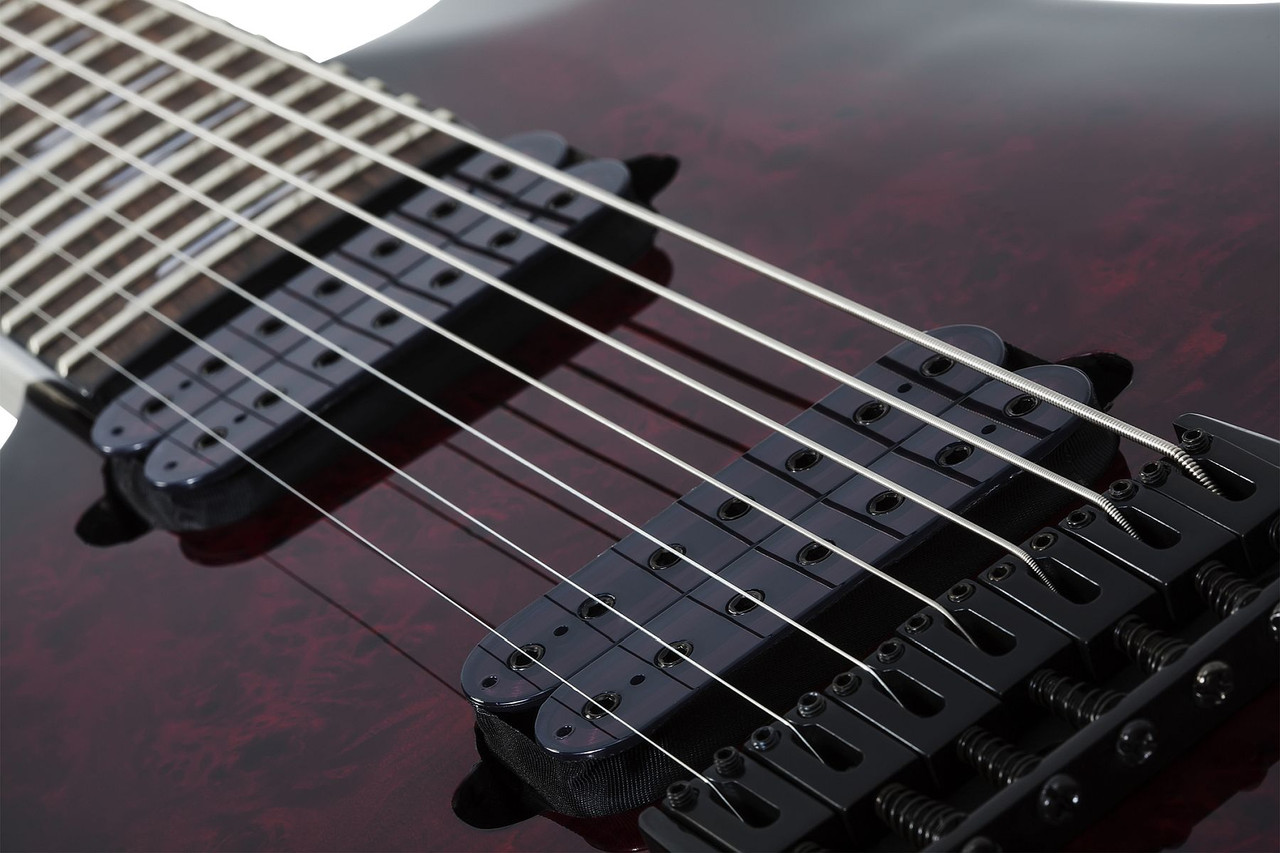 Schecter Omen Elite-7 LH - Black Cherry Burst (2461) | Musician Madness