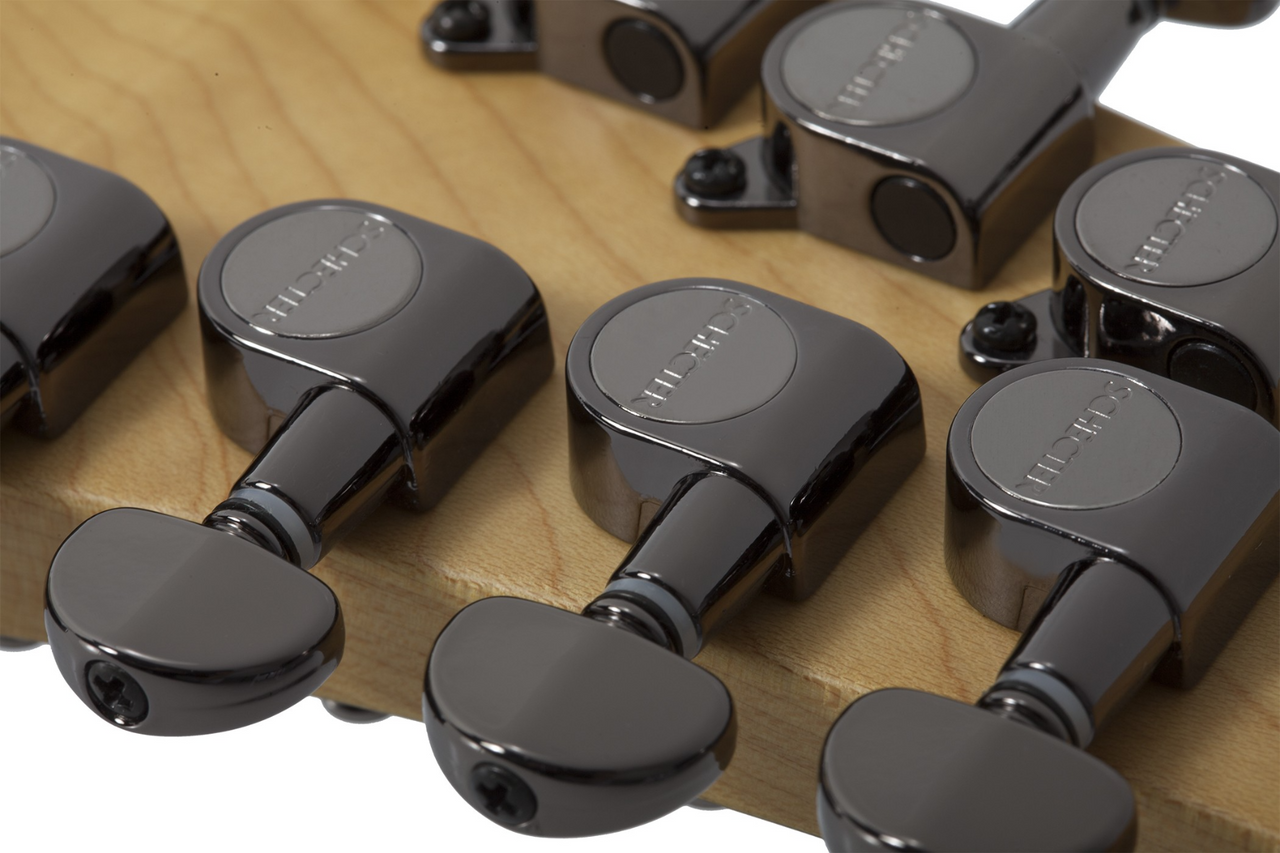 Schecter Demon-8 LH - Aged Black Satin (3668)