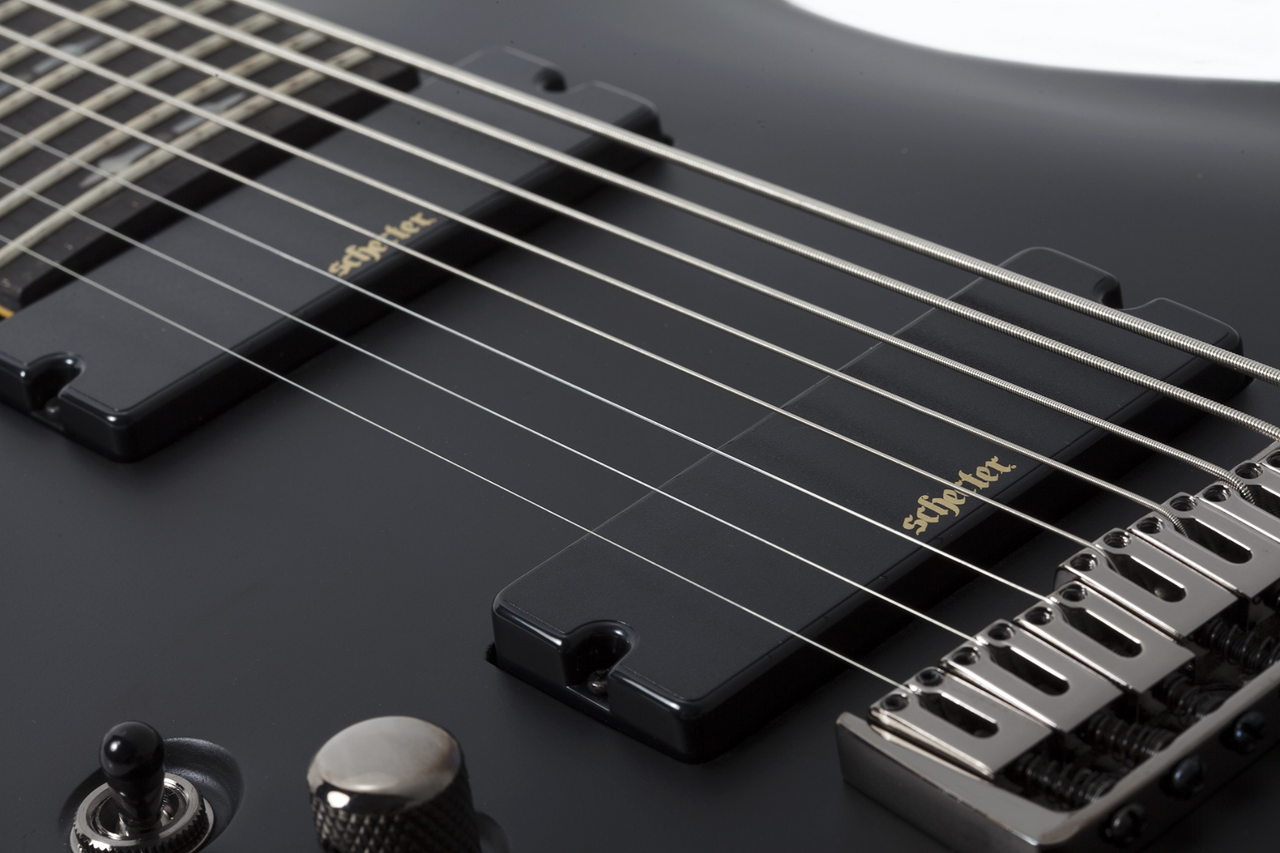 Schecter Demon-8 LH - Aged Black Satin (3668)