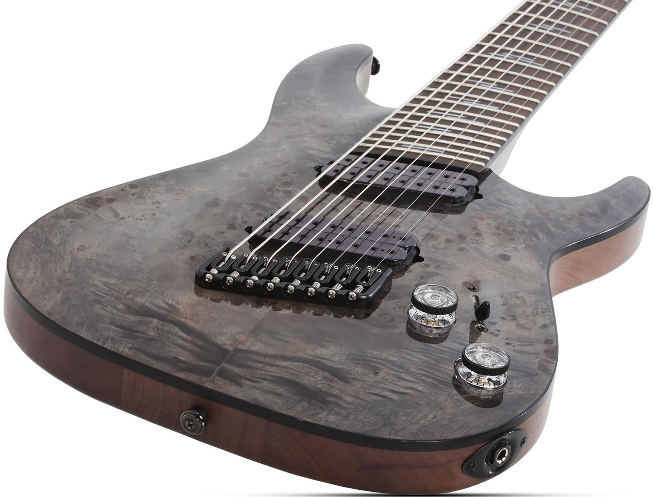 Schecter Omen Elite-8 Multiscale - Charcoal (2466) | Musician Madness