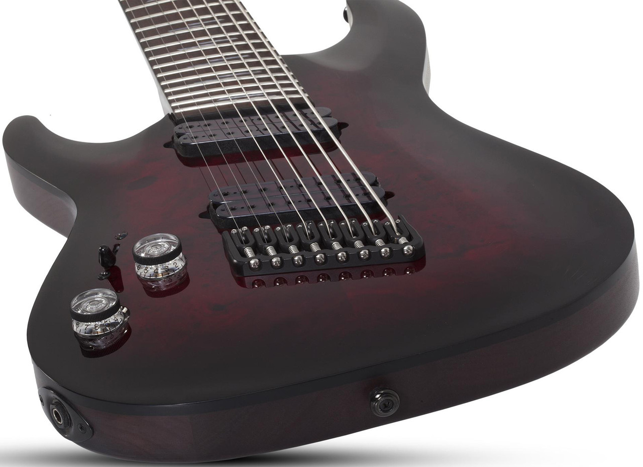 Schecter Omen Elite-8 MS LH - Black Cherry Burst (2469) | Musician Madness