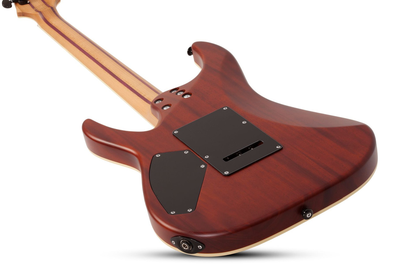 Schecter C-1 Exotic Spalted Maple Electric Guitar - Satin Natural Vintage Burst (3338) | Musician Madness