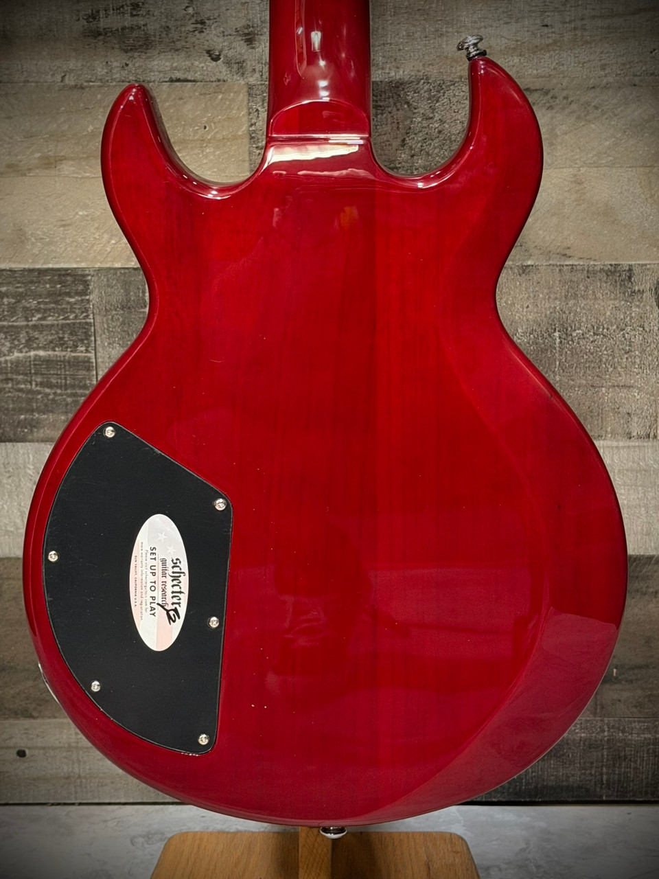 Schecter Zacky Vengeance Custom Reissue : 26 See Thru Cherry with
