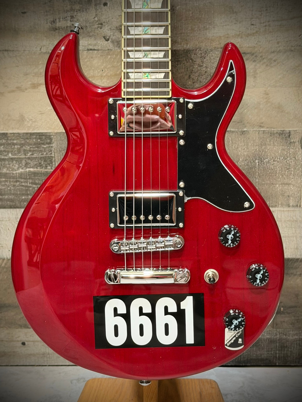 Schecter Zacky Vengeance Custom Reissue : 26 See Thru Cherry with