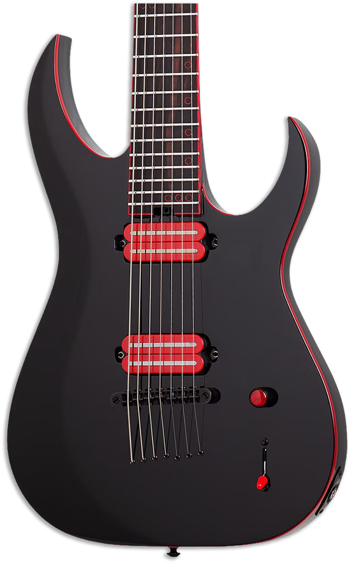 Schecter Sunset-7 Red Dawn - Gloss Black (3891)