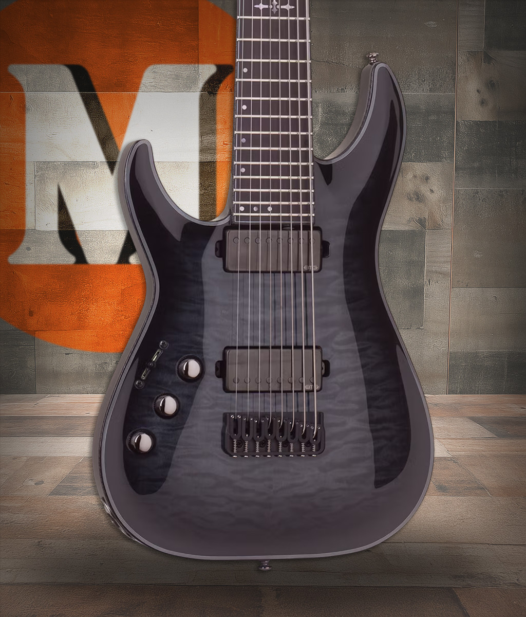Schecter Hellraiser Hybrid C-8 LH - Trans Black Burst (1931)