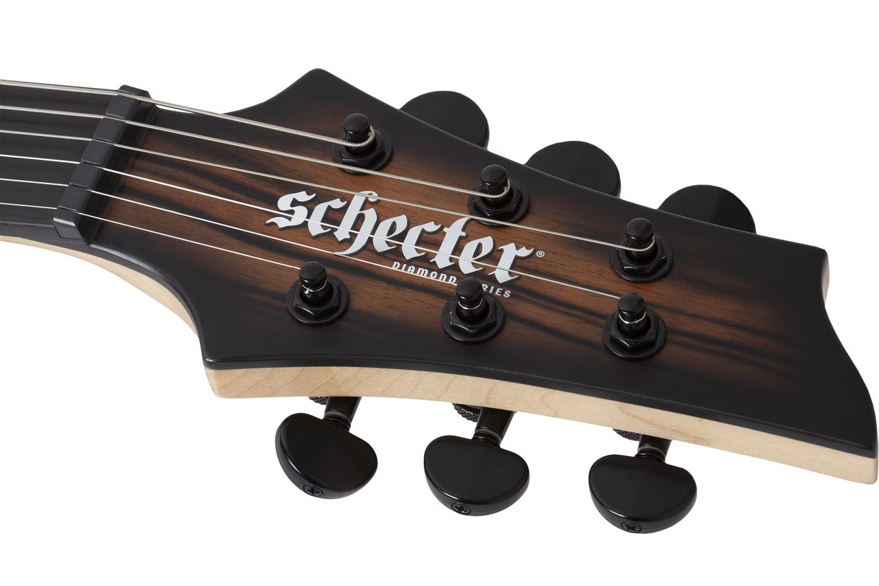 Schecter C-1 Pale Moon - Natural Satin with Black Burst (692)
