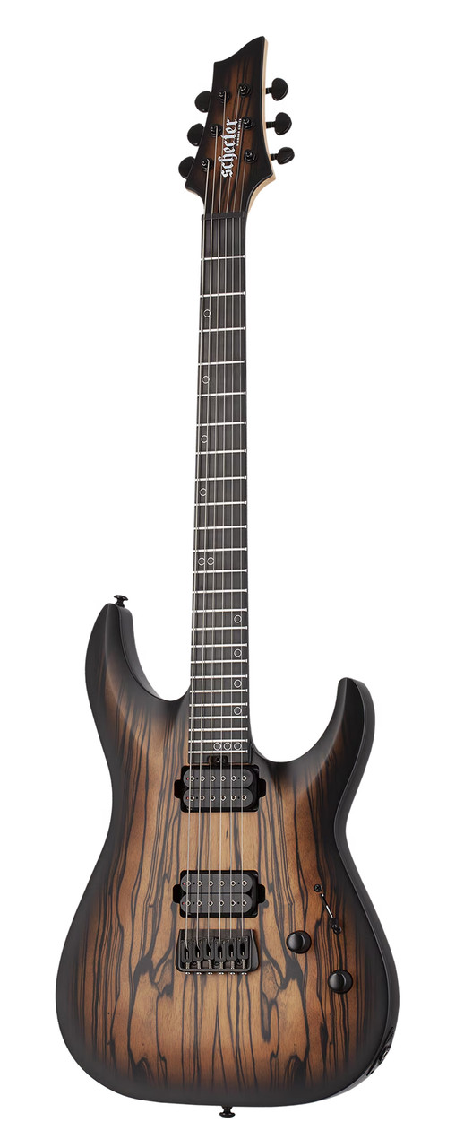 Schecter C-1 Pale Moon - Natural Satin with Black Burst (692)