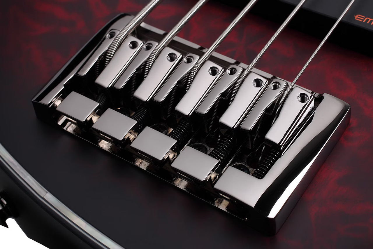 Schecter Hellraiser Extreme-5 LH - Crimson Red Burst Satin (1921)