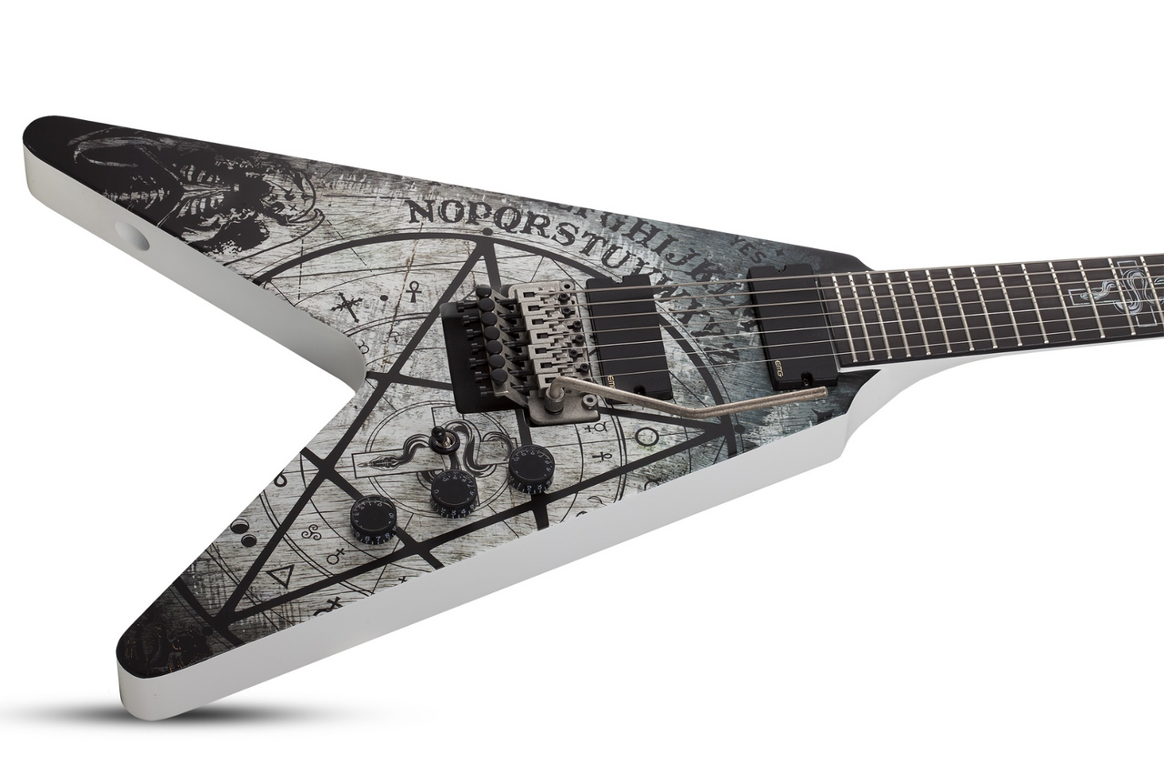 Schecter Randy Weitzel V-7 FR  - Satin White (335)