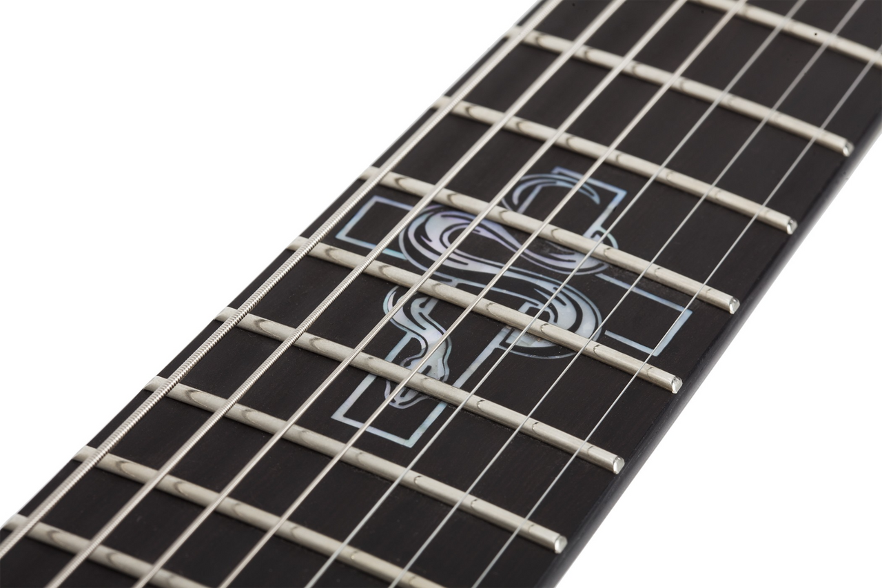 Schecter Randy Weitzel V-7 FR  - Satin White (335) | Musician Madness