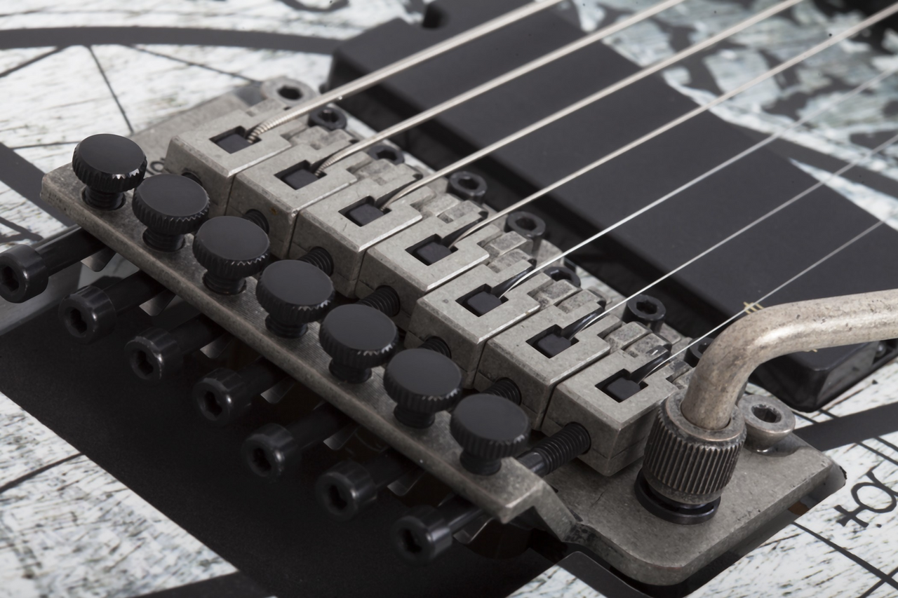Schecter Randy Weitzel V-7 FR  - Satin White (335) | Musician Madness