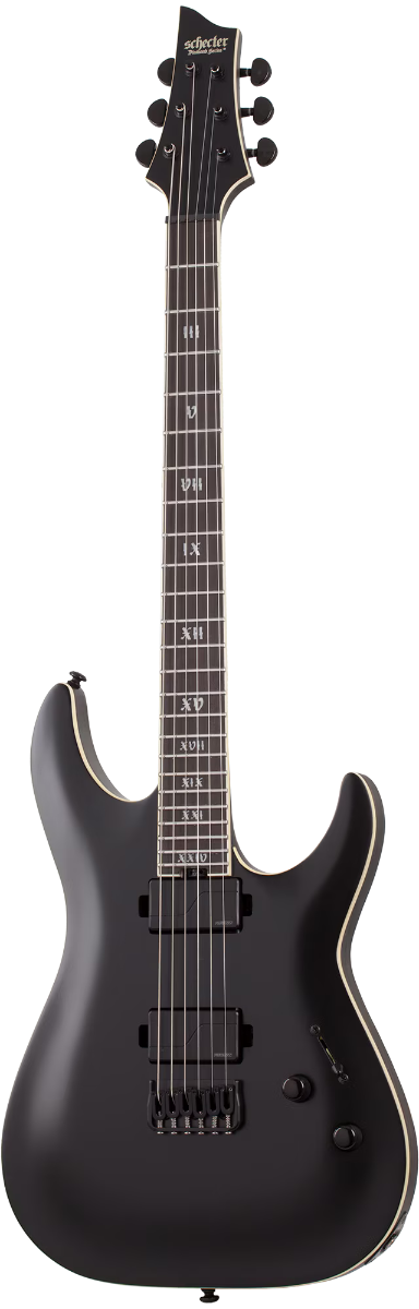 Schecter C-1 SLS Elite Evil Twin - Satin Black (1347)