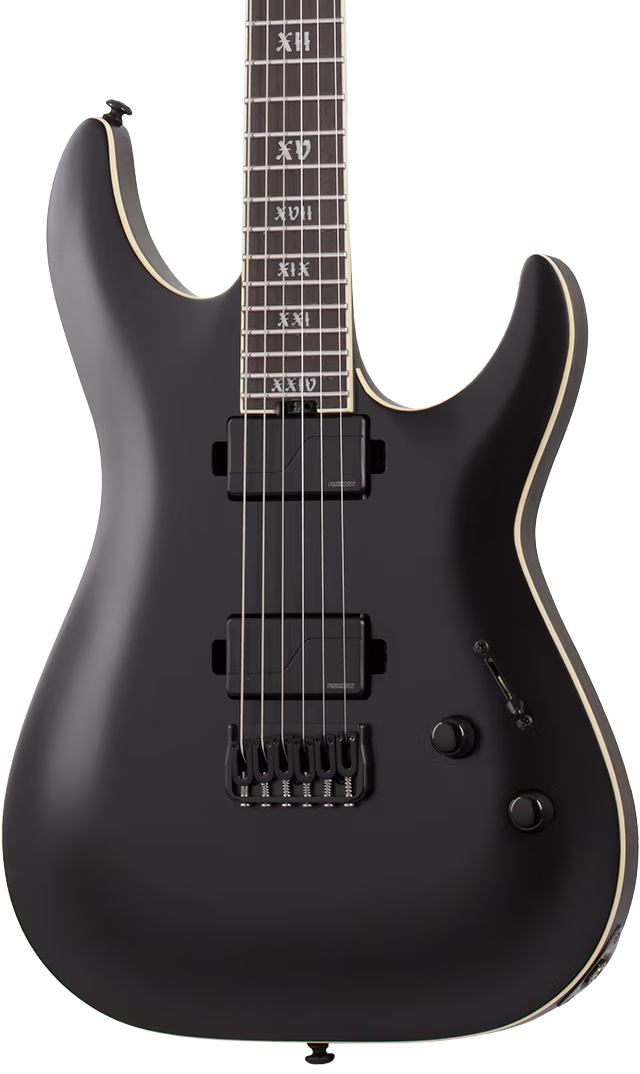 Schecter C-1 SLS Elite Evil Twin - Satin Black (1347)
