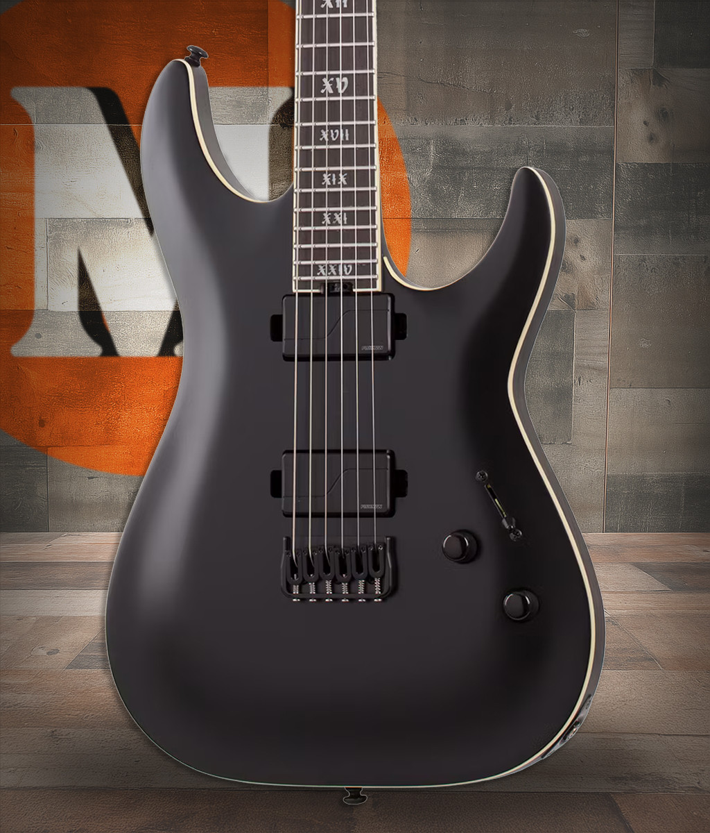 Schecter C-1 SLS Elite Evil Twin - Satin Black (1347)