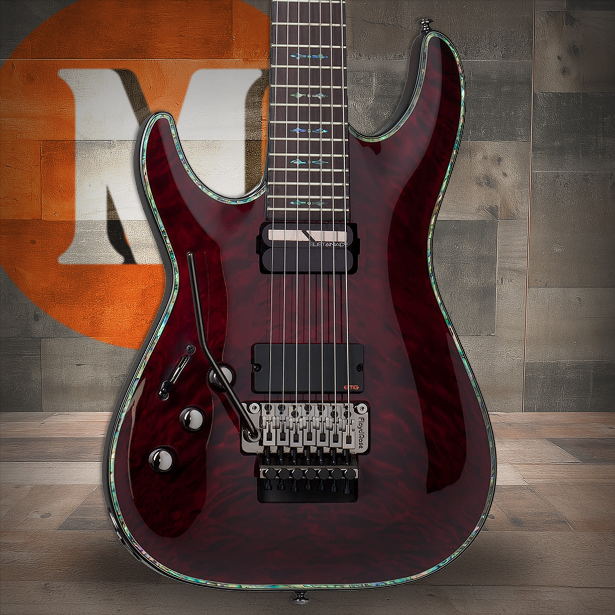 Schecter Hellraiser C-7 FR S LH : 1833 Black Cherry (1833