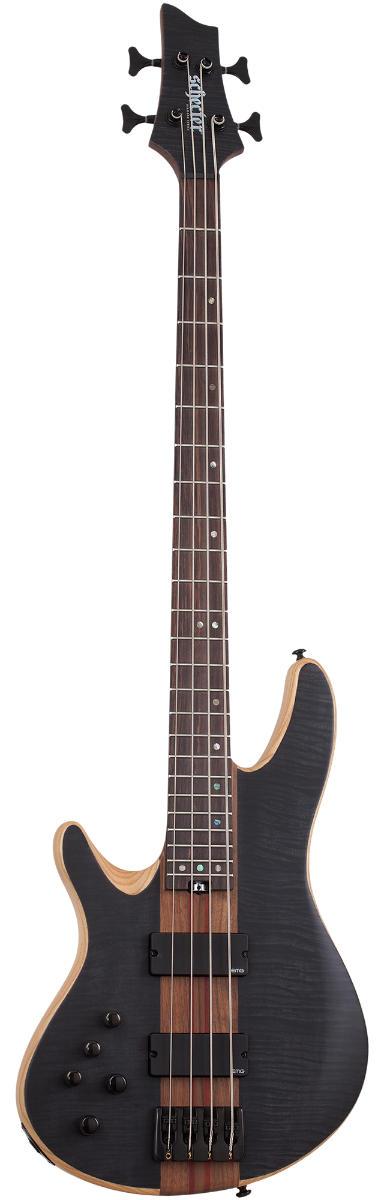 Schecter Charles Berthoud CB-4 LH - See Thru Black Satin (2872)