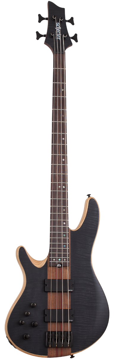 Schecter Charles Berthoud CB-4 LH - See Thru Black Satin (2872) | Musician Madness