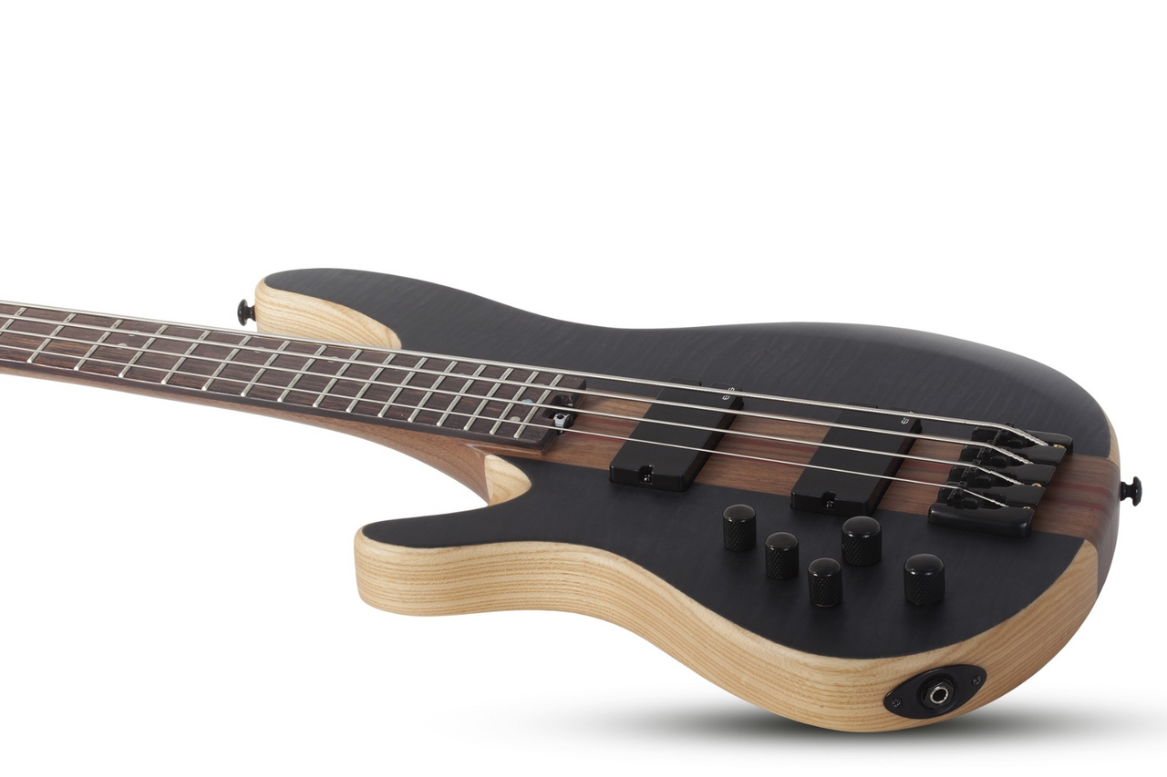 Schecter Charles Berthoud CB-4 LH - See Thru Black Satin (2872) | Musician Madness