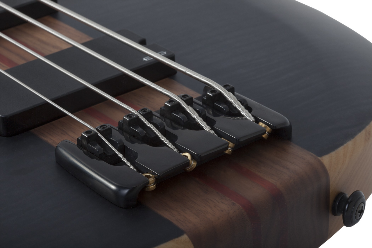 Schecter Charles Berthoud CB-4 LH - See Thru Black Satin (2872) | Musician Madness